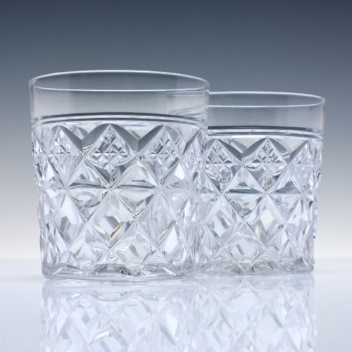 Pair of Antique Stuart Crystal Whiskey Tumblars C1920-30