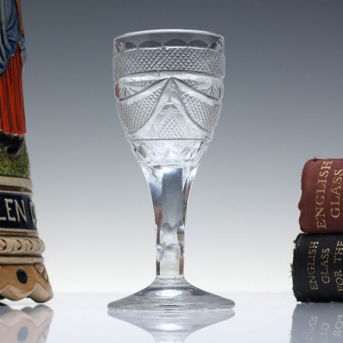 Rare Anglo Irish Cut Dram Glass c1790-1800