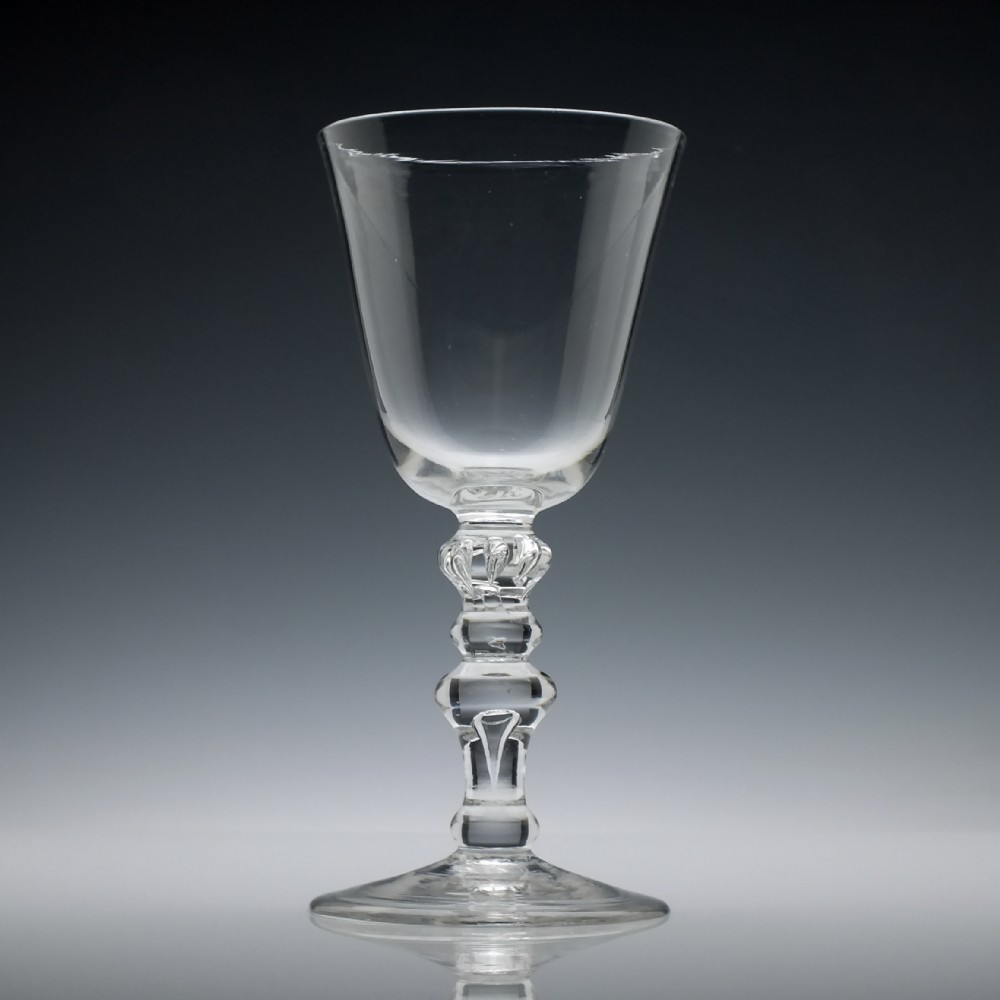 Rare 18th Century Baluster Stem Goblet c1730