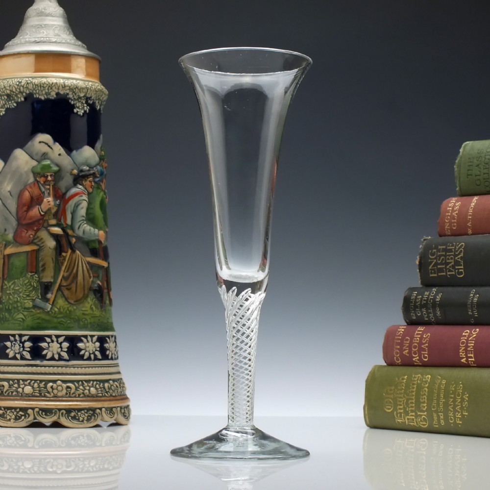 18th Century Georgian Air Twist Ale Glass c1750 - Over 9 inches tall