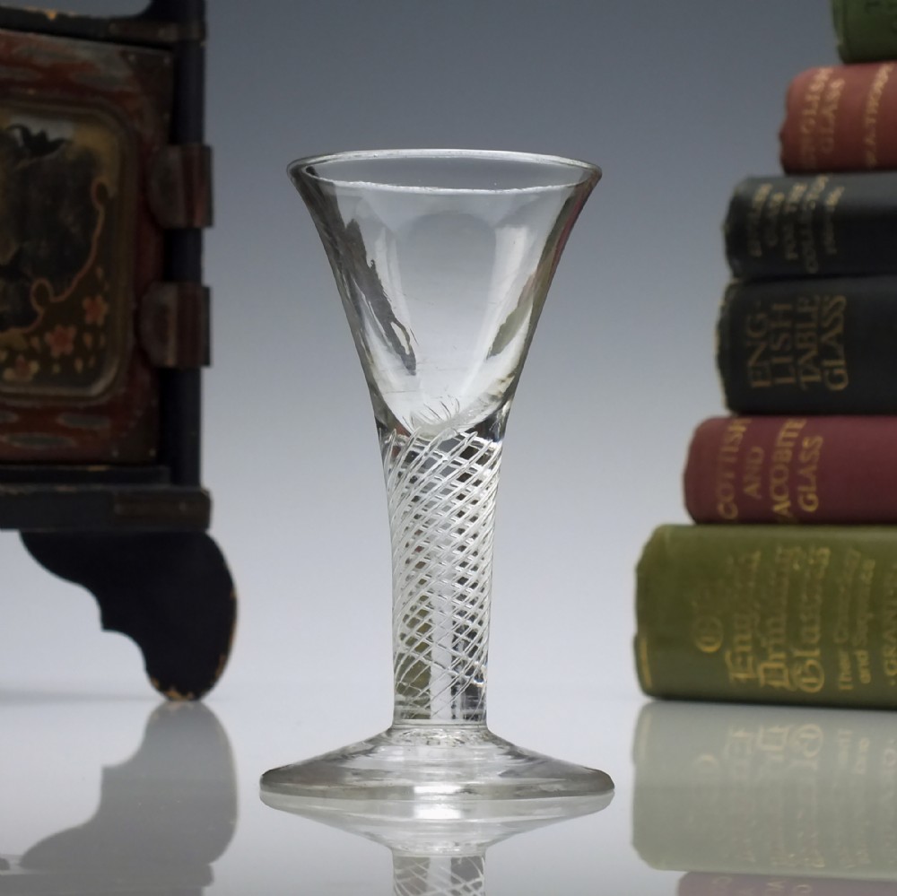 Georgian Air Twist Dram Glass c1750