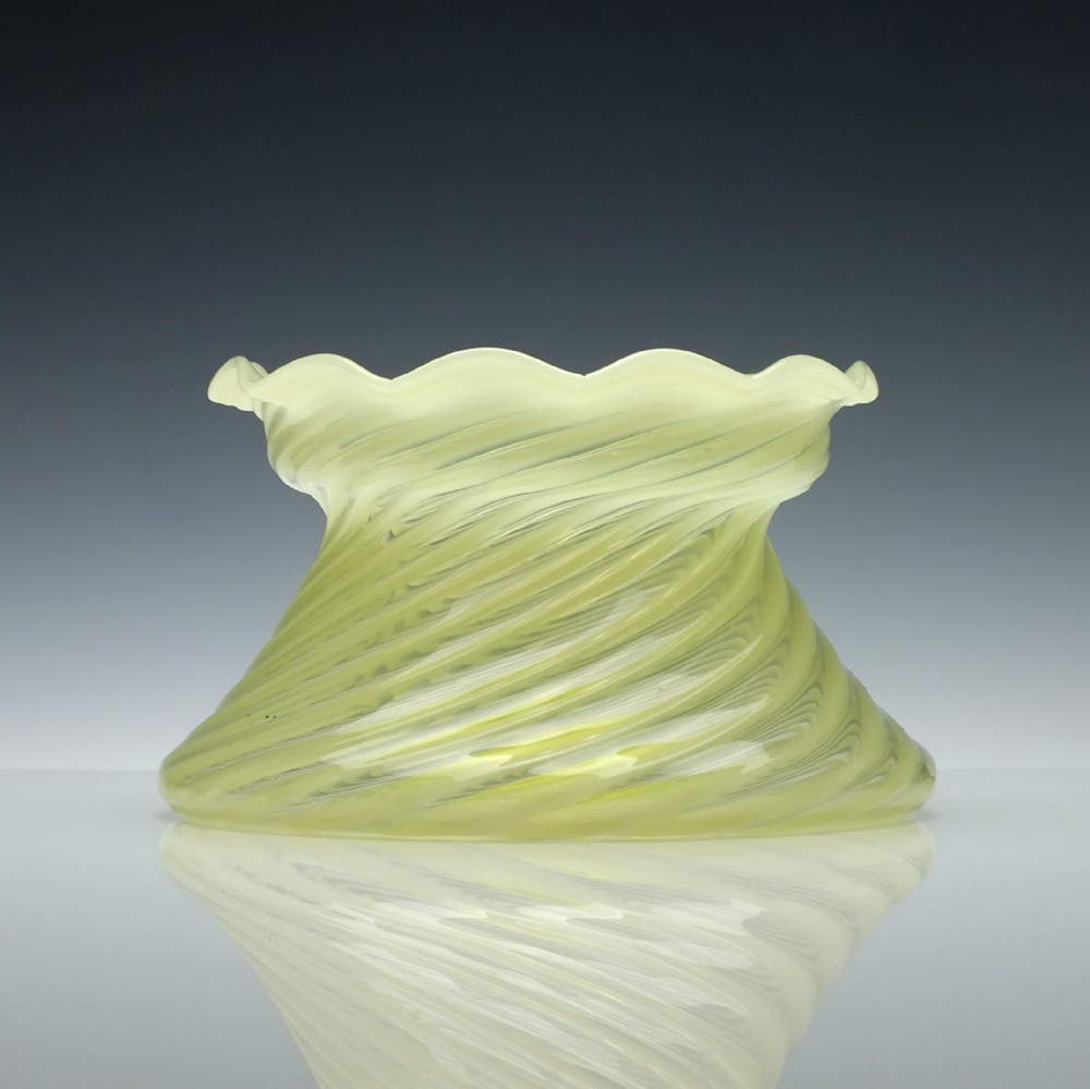 19th Century Victorian John Walsh Glass Vase c1895