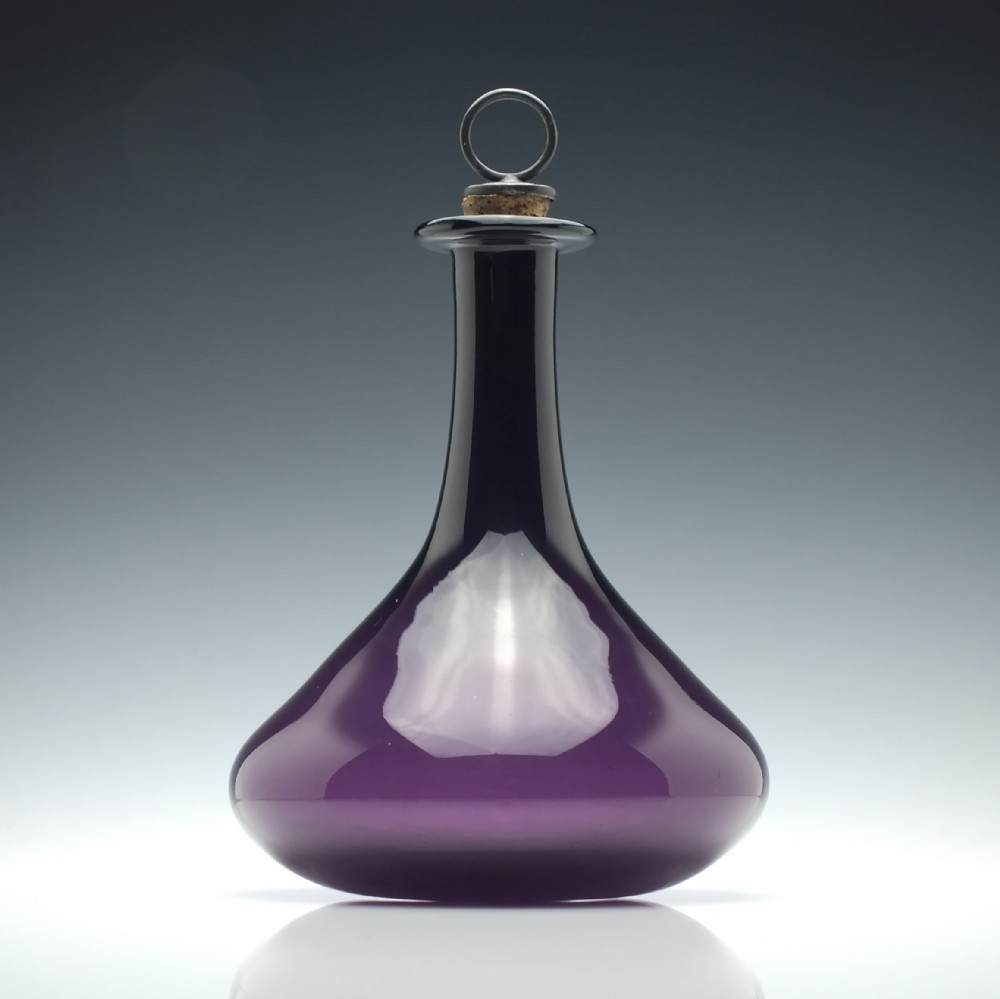 19th Century Amethyst Glass Mell Decanter c1850