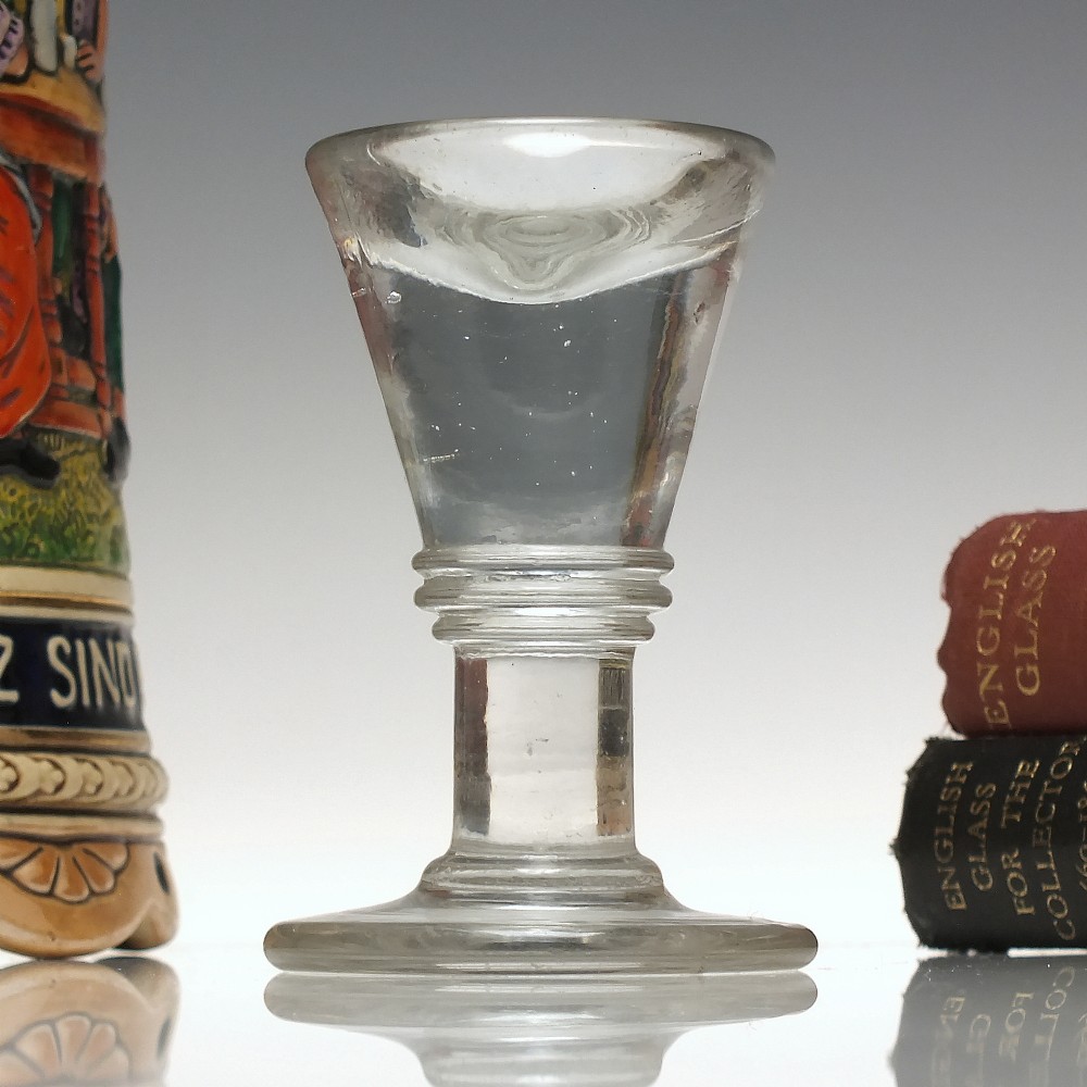 Victorian Penny Lick Glass c1880