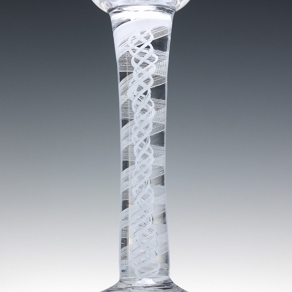 18th Century Opaque Lynn Wine Glass c1760 View IV