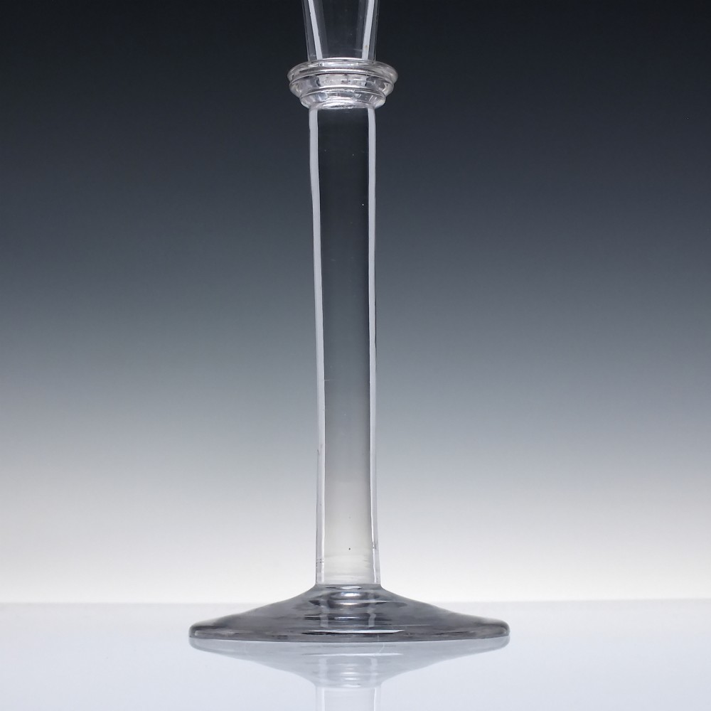 Extraordinary 18th Century Plain Stem Ceremonial Toasting Glass c1790 - 40 cm tall View III