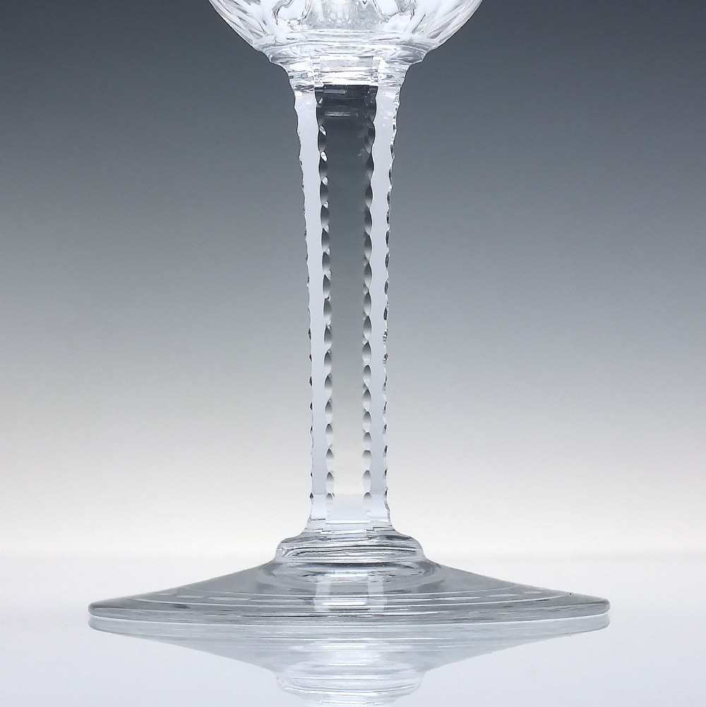 A Rare Set of Six Art Nouveau Baccarat Vallee Large Red Wine Goblets c1902-10 View IX