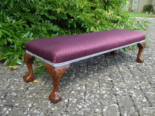 long fenderfoot stool circa 1880 - CATEGORY: ANTIQUE STOOLS - DATED 1880