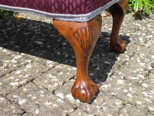 LONG FENDERFOOT STOOL CIRCA 1880 - ADDITIONAL PHOTO 4