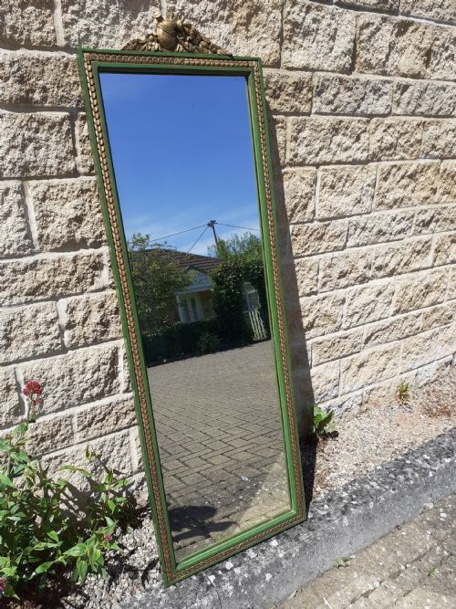 MIRROR BY HOPILLART AND LEROY PARIS DECORATED WITH BAGPIPES - ADDITIONAL PHOTO 1