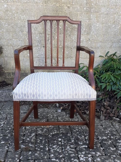 georgian carverdesk chair circa 1790 - CATEGORY: ANTIQUE CHAIRS - DATED GEORGIAN