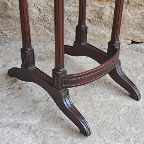 NEST OF THREE MAHOGANY TABLES - ADDITIONAL PHOTO 6