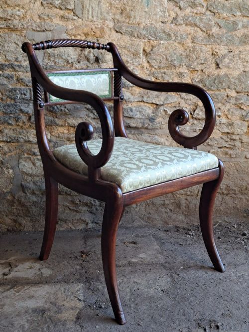 SET OF TEN ROSEWOOD ROPEBACK CHAIRS CIRCA 1830 - ADDITIONAL PHOTO 7