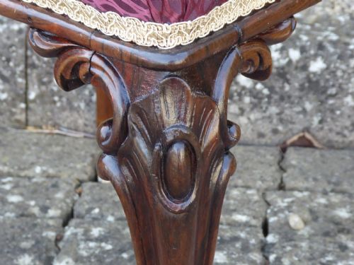 ROSEWOOD STOOL CIRCA 1850 - ADDITIONAL PHOTO 2