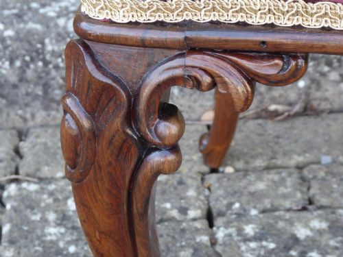 ROSEWOOD STOOL CIRCA 1850 - ADDITIONAL PHOTO 3