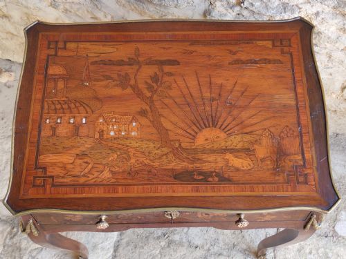 RARE DUTCH MARQUETRY TABLE 18TH CENTURY - ADDITIONAL PHOTO 1