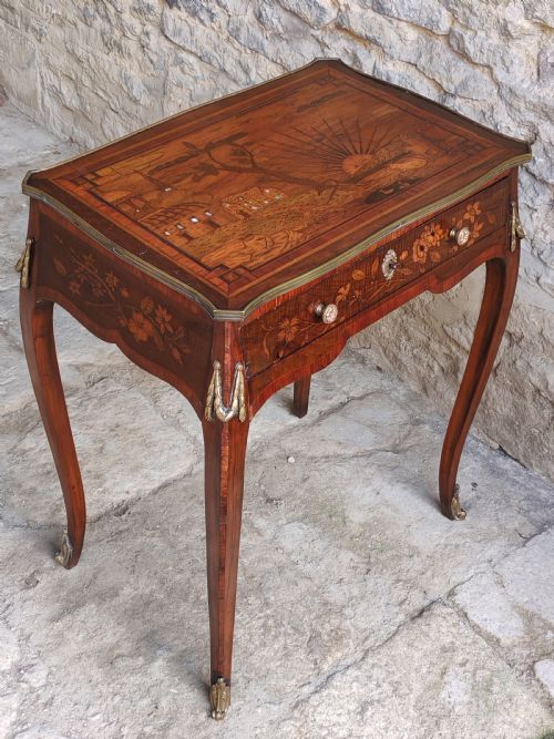 RARE DUTCH MARQUETRY TABLE 18TH CENTURY - ADDITIONAL PHOTO 8