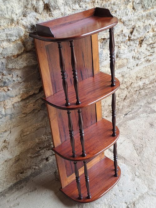 SET OF MAHOGANY HANGING WALL SHELVES CIRCA 1840 - ADDITIONAL PHOTO 6