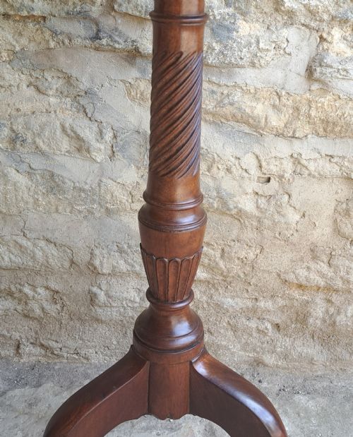 MAHOGANY TRIPOD WINE TABLE CIRCA 1870 - ADDITIONAL PHOTO 4