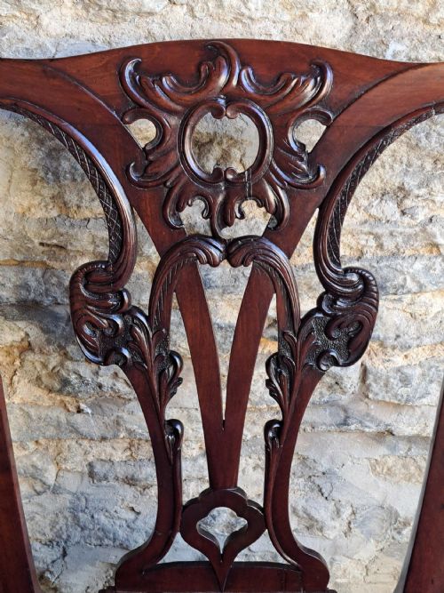 IRISH RED WALNUT SIDE CHAIR CIRCA 1750 - ADDITIONAL PHOTO 4