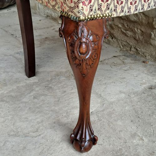 MAHOGANY CHIPPENDALE STYLE CHAIR MID 19TH CENTURY - ADDITIONAL PHOTO 6