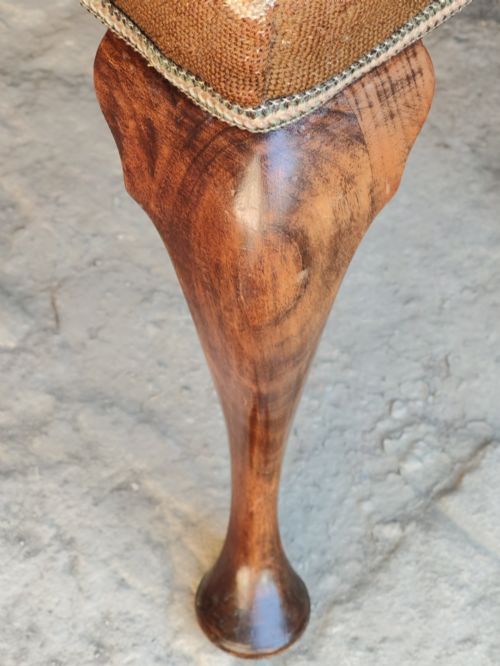 WALNUT STOOL CIRCA 1880 - ADDITIONAL PHOTO 6