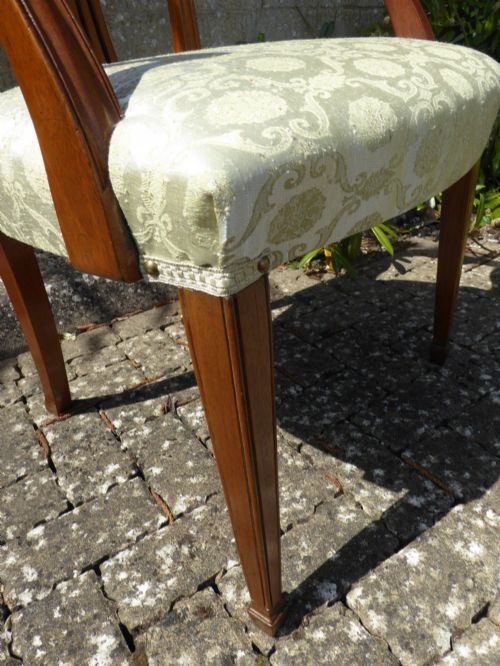 SET OF SIX MAHOGANY DINING CHAIRS CIRCA 1880 - ADDITIONAL PHOTO 7