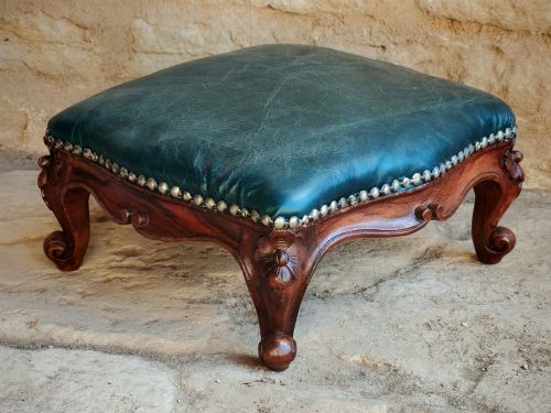 ROSEWOOD REGENCY FOOTSTOOL - ADDITIONAL PHOTO 1