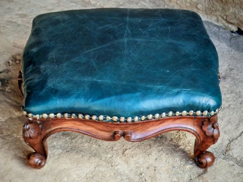 ROSEWOOD REGENCY FOOTSTOOL - ADDITIONAL PHOTO 2