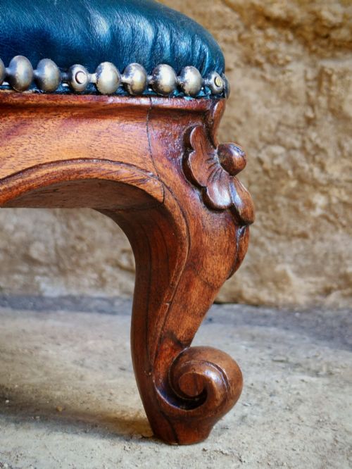 ROSEWOOD REGENCY FOOTSTOOL - ADDITIONAL PHOTO 4