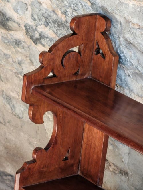 WALNUT HANGING CABINET CIRCA 1890 - ADDITIONAL PHOTO 5