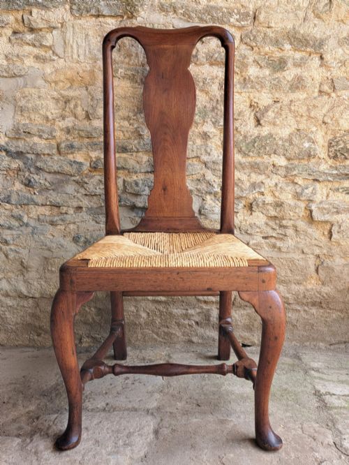 QUEEN ANNE WALNUT CHAIR CIRCA 1710