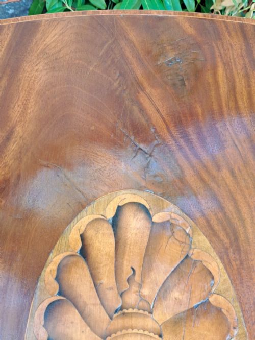 MAHOGANY INLAID PEMBROKE TABLE CIRCA 1800 - ADDITIONAL PHOTO 6