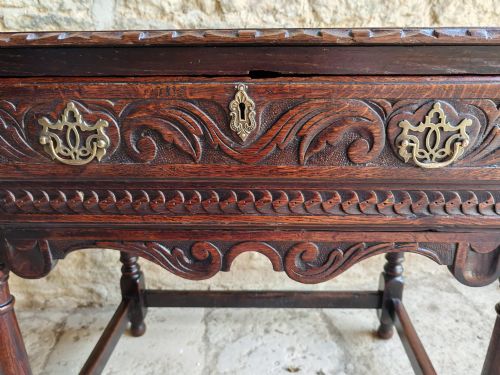 OAK LOWBOY 18TH CENTURY - ADDITIONAL PHOTO 3
