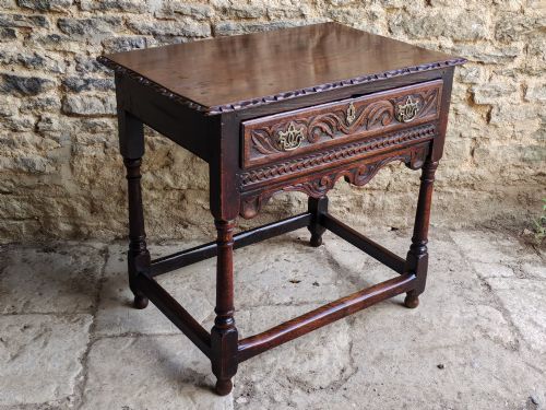 OAK LOWBOY 18TH CENTURY - ADDITIONAL PHOTO 5