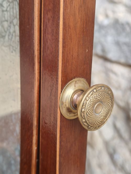 MAHOGANY SHIELD SHAPED TOILET MIRROR CIRCA 1760 - ADDITIONAL PHOTO 8