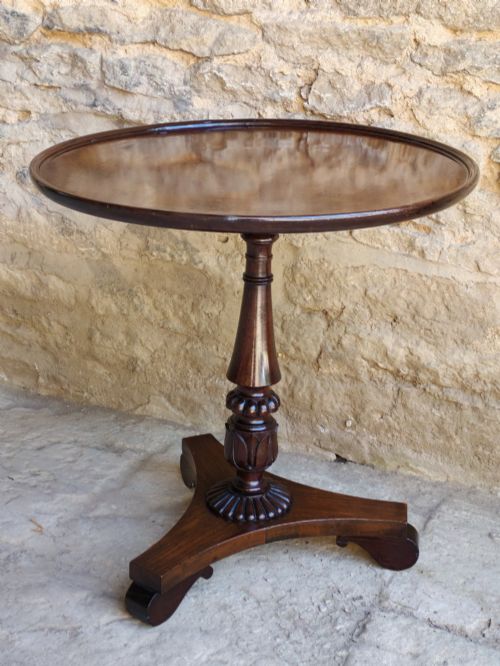 MAHOGANY AND ROSEWOOD DISHTOP OCCASIONAL TABLE CIRCA 1820 - ADDITIONAL PHOTO 7