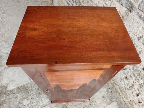 MAHOGANY INLAID CUPBOARD IN THE MANNER OF GALLE CIRCA 1880 - ADDITIONAL PHOTO 3