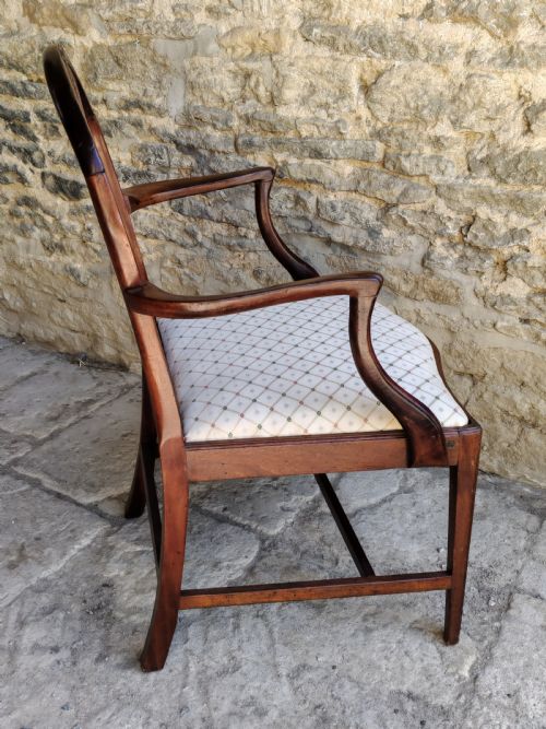 MAHOGANY HEPPLEWHITE ARMCHAIRCARVER CIRCA 1790 - ADDITIONAL PHOTO 4