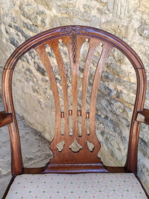 MAHOGANY HEPPLEWHITE ARMCHAIRCARVER CIRCA 1790 - ADDITIONAL PHOTO 5