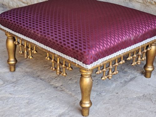 CHINESE CHIPPENDALE STYLE FOOTSTOOL CIRCA 1850 - ADDITIONAL PHOTO 2