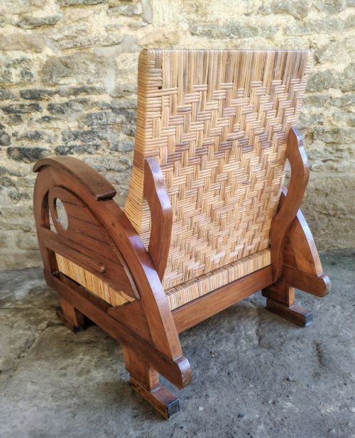 ART DECO RATTAN ARMCHAIR 1930S - ADDITIONAL PHOTO 7