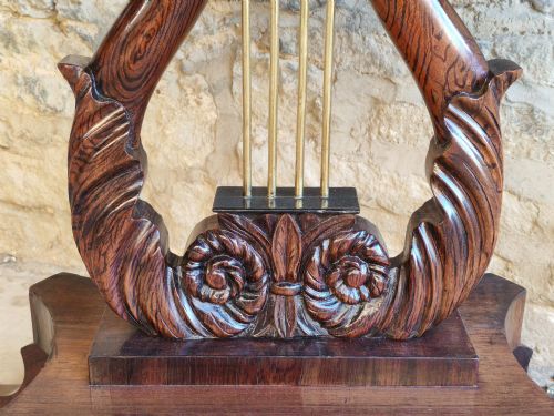 ROSEWOOD LYRE TEA TABLE CIRCA 1820 - ADDITIONAL PHOTO 3