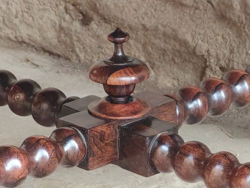 ROSEWOOD BOBBIN LEG STOOL CIRCA 1850 - ADDITIONAL PHOTO 4