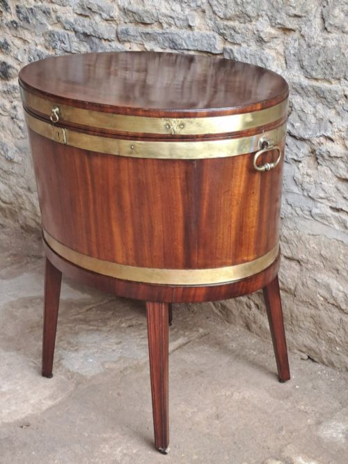 MAHOGANY WINE COOLER CIRCA 1780