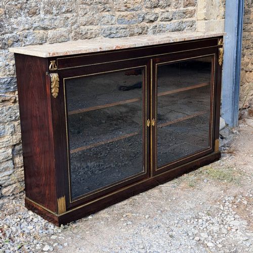LARGE ROSEWOOD BOOKCASE CIRCA 1820