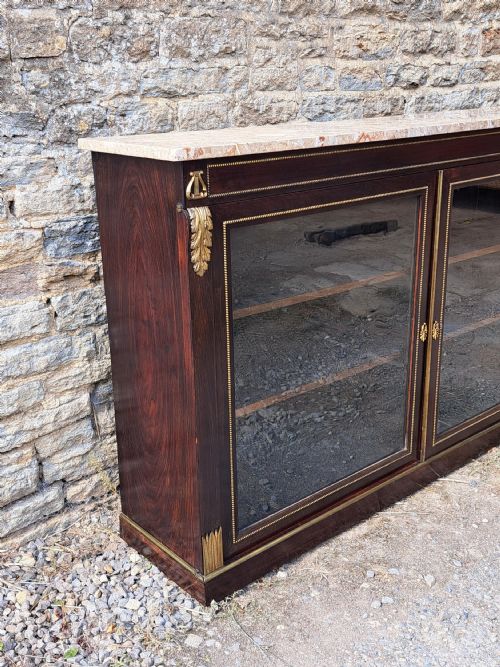 LARGE ROSEWOOD BOOKCASE CIRCA 1820 - ADDITIONAL PHOTO 3