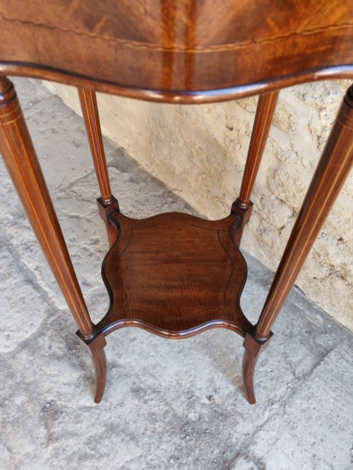MAHOGANY JARDINIERE STAND CIRCA 1890 - ADDITIONAL PHOTO 5