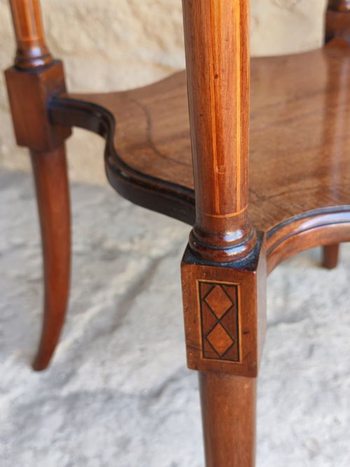 MAHOGANY JARDINIERE STAND CIRCA 1890 - ADDITIONAL PHOTO 6
