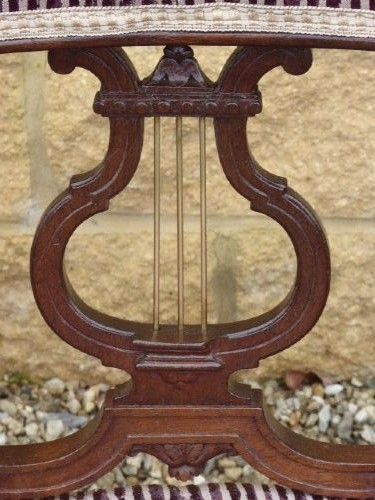 RARE COCK FIGHTING LIBRARY CHAIR CIRCA 1830 - ADDITIONAL PHOTO 3